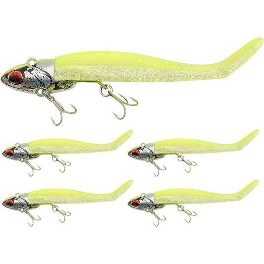 [Seiran Lure] Sea Bass Lure Jig Head Worm 16g 22g 28g Set Shrimp Smell Shad Worm Fish Attracting Power