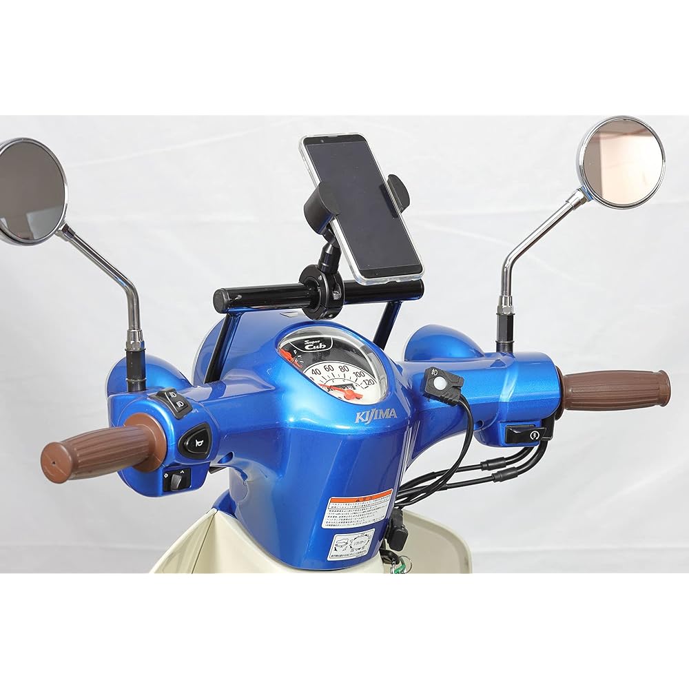 Kijima Motorcycle Bike Parts Handle Mount Stay 22.2mm Steel Black Finish SUPER CUB50/110('18/AA09/JA44) 204-0706