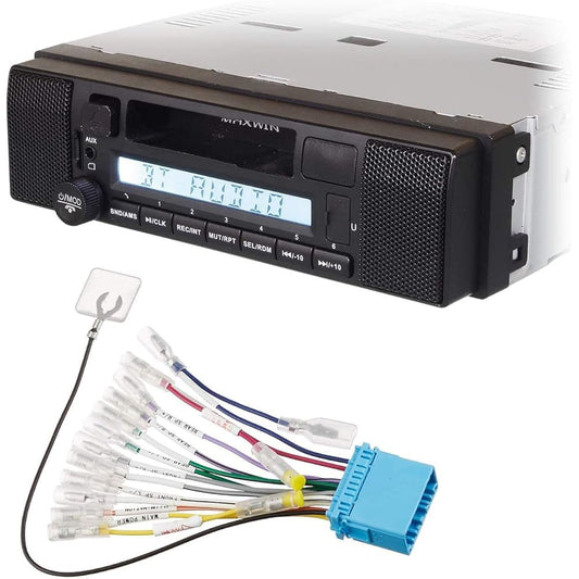 Radio Media Player with Speaker, Suzuki Carry, Mazda Scrum, Mitsubishi Minicab, Nissan NT100 from November 2017 onwards Comes with 20 pin conversion connector Dedicated wiring included Bluetooth Bluetooth Audio 1DIN Deck Car USB SD Slot RCA Output