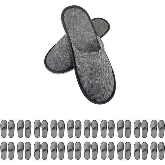 [ZEN-IN] Disposable Slippers [Occupational Therapist Recommended] For Guests, Disaster Prevention, In-flight, Simple, Disaster Cleaning, Commercial Use, Men's, Women's, Unisex, Cotton, Linen, Individually Wrapped