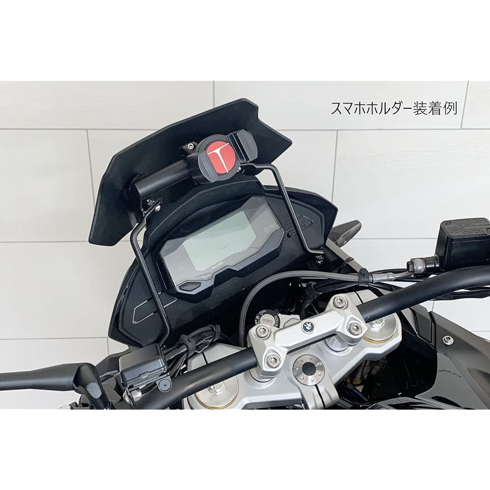 Kijima Motorcycle Bike Parts Mount Bar Stay φ22.2 Maximum Loading Capacity Approx. 1kg Steel Matte Black Finish BMW G310GS ('17-) BM-04101