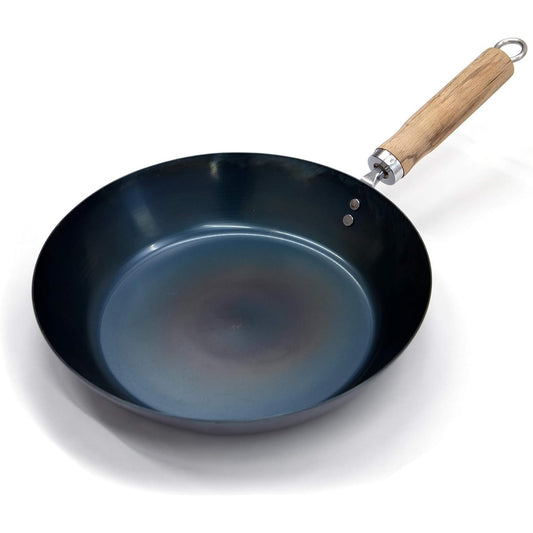 Kyoto Katsugu Frying Pan, Iron, Oil-Based, 28cm, Made in Japan