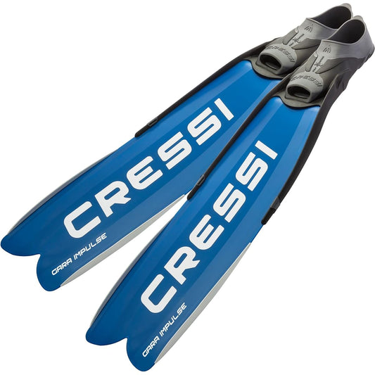 CRESSI Freediving Spearfishing Fin [GARA MODULAR IMPULSE] 29 Degree Slanted Blade Self-Adjust Foot Pocket [Genuine Product]