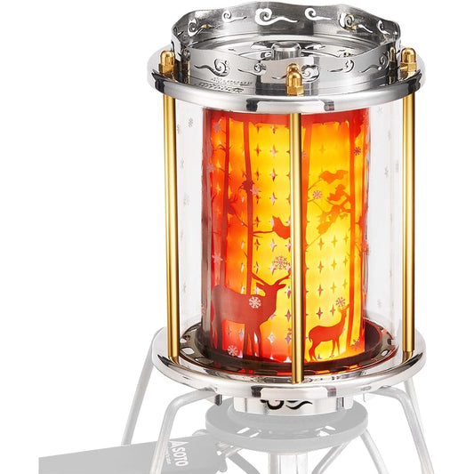 intoNature Outdoor Deep Forest Heater Portable Lightweight Outdoor Warmer Tent Heater Stainless Steel Infrared Heating Alloy For Hiking Camping Climbing (Deer)