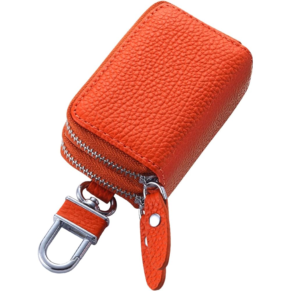 [AWESOME] Smart key case double zipper type Orange ASK-W001