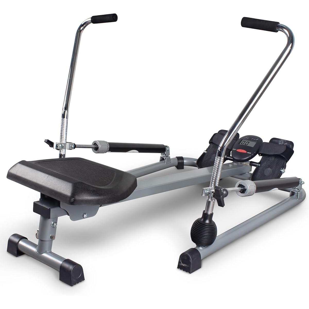 Leikefitness Rowing Machine Foldable Home Hydraulic Rowing Machine with LCD Monitor Full Body Exercise Aerobic Exercise