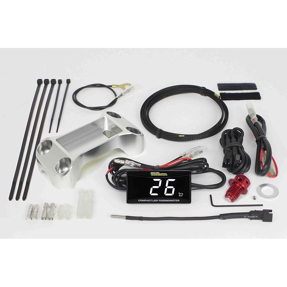 Special Parts TAKEGAWA Compact LED Thermometer Kit Silver Ducks 125/CT125/Monkey 125/GROM 05-07-0009