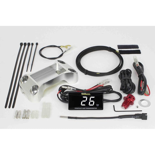 Special Parts TAKEGAWA Compact LED Thermometer Kit Silver Ducks 125/CT125/Monkey 125/GROM 05-07-0009