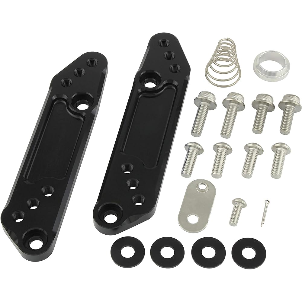POSH Motorcycle Supplies Step Up Plate Black GSX250R 088072-06
