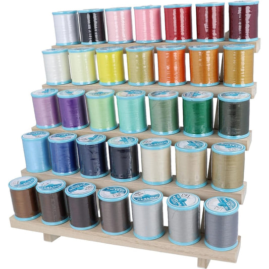 FUJIX Chappe span thickness #60 200m roll 35 colors thread stand set F11225