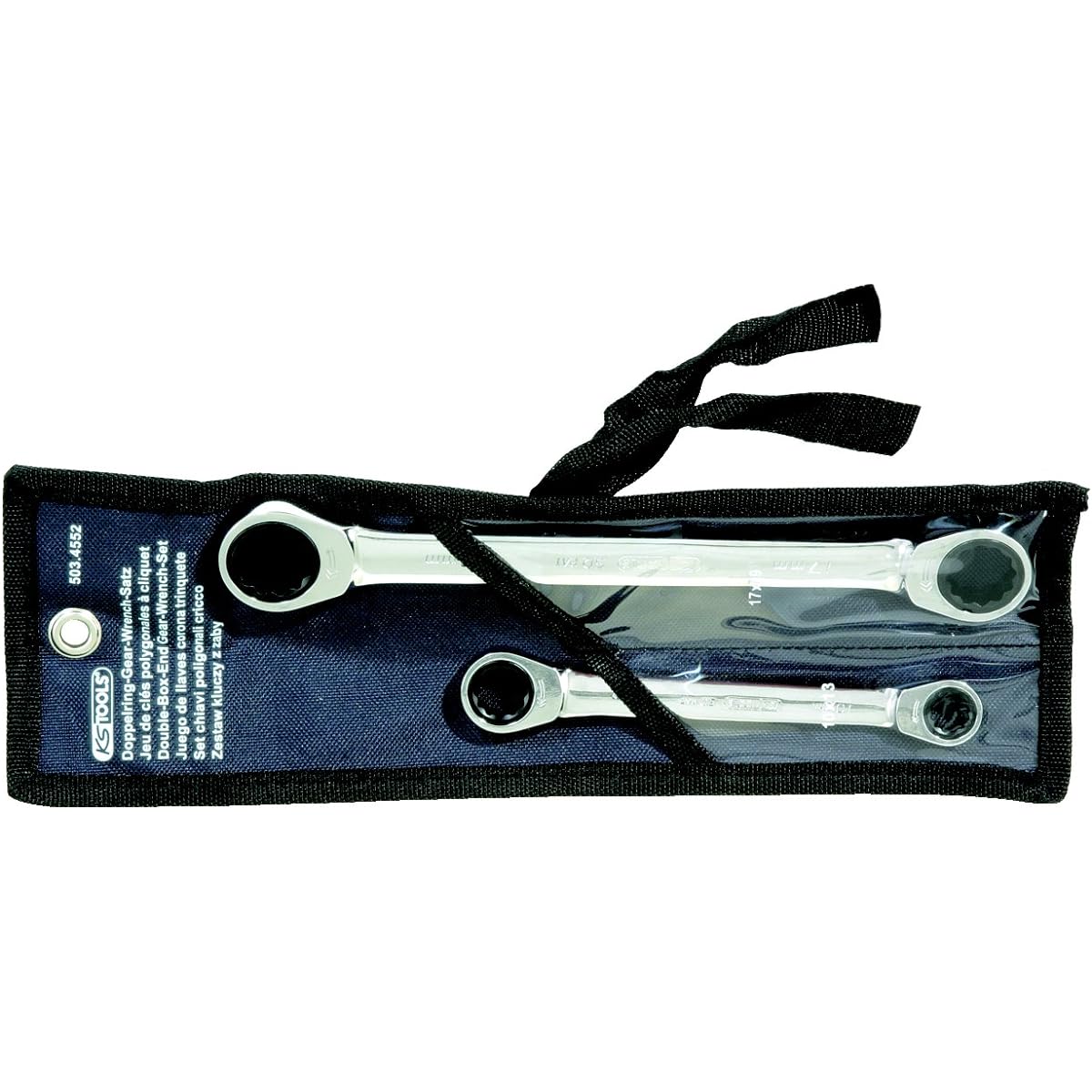 KS TOOLS GEARplus double ratchet ring spanner set 2 pcs 503.4552