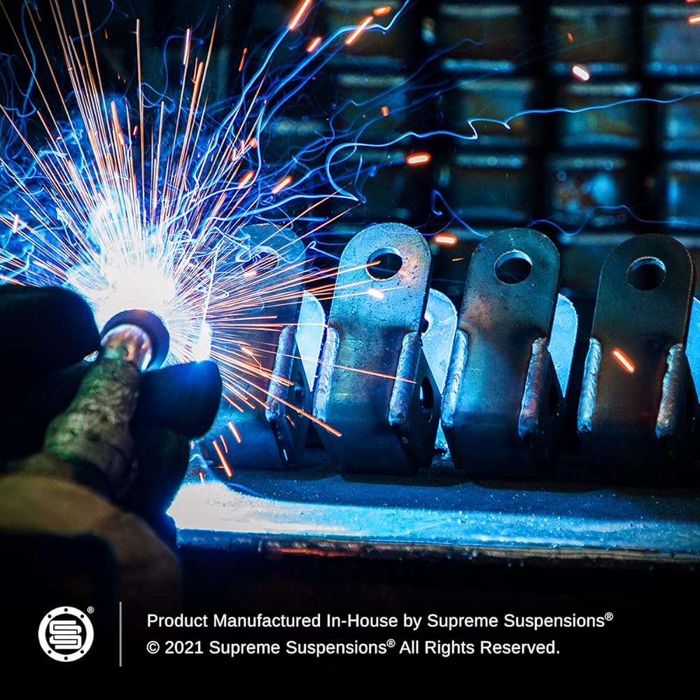 SUPREME SUSPENSIONS Front Shock Extender 2011-2020 Chevrolet Silverado 2500HD 3500HD [8-LUG] High Strong Steel Shock Extension Professional Kit 2WD 4WD