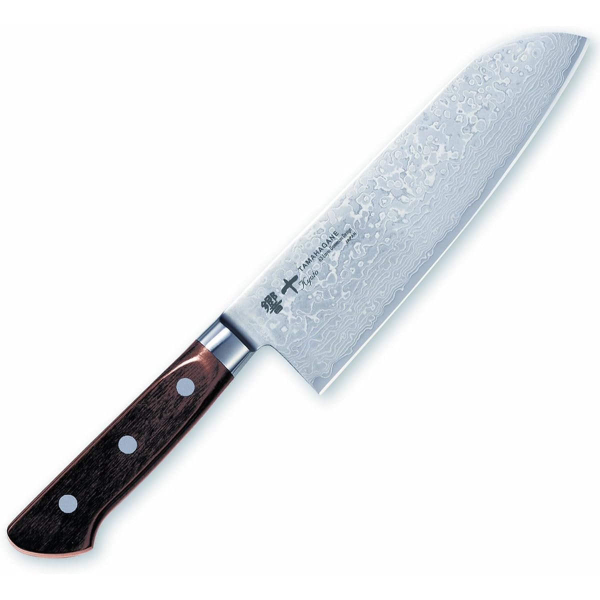 Kataoka Manufacturing All-Purpose Knife Silver 175mm Made in Japan TAMAHAGANE Hibiki 63 Layer Damascus Steel KP-1114