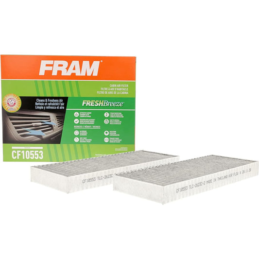 Fram Fresh Breeze Cabin Air Filter Arm & Hammer Baking Soda CF10553 For Nissan Car