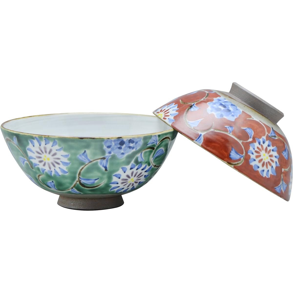 Kyoto ware Kiyomizu ware Tamao kiln set rice bowl Hanasarasa LGH550
