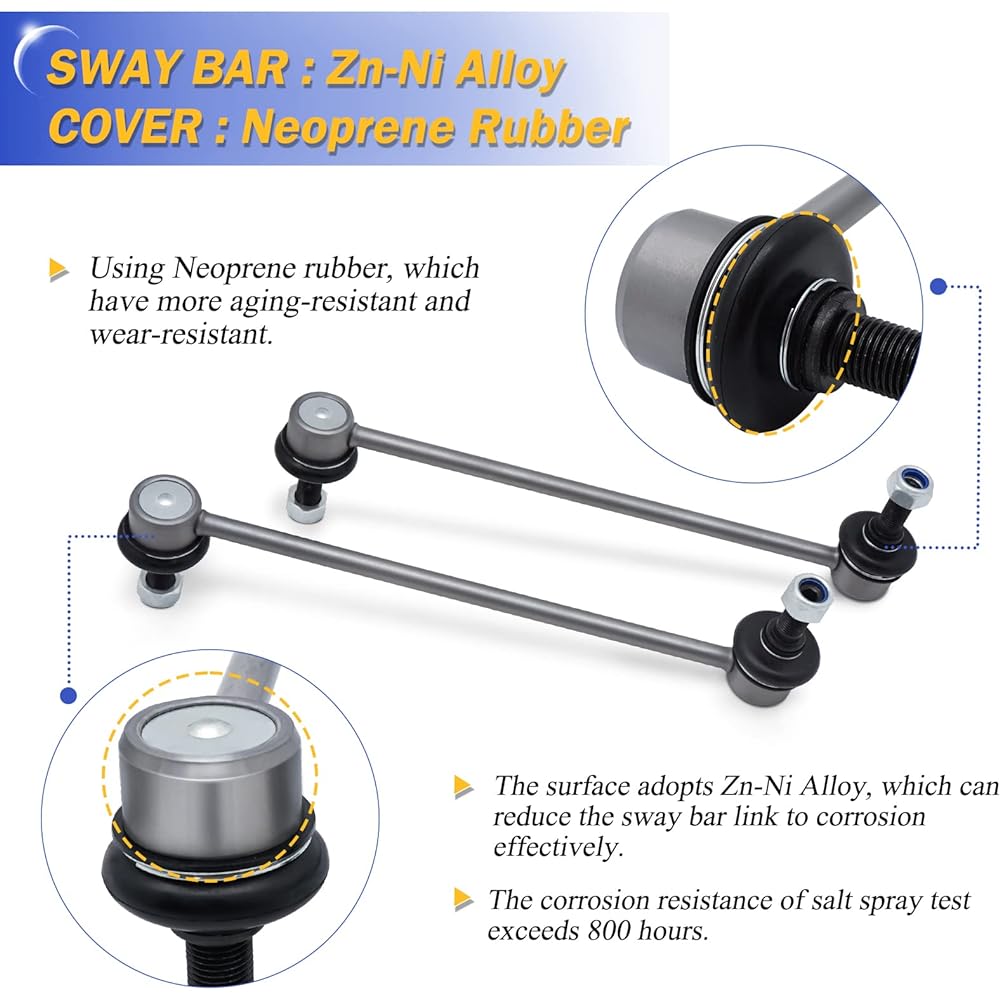 X4XZ Front left and right stabilizer Swaver link 2 HYUNDAI AZERA 12-17 SONATA 12-15 KIA CADENZA 14-16 Optima 12-16 54830-3Q000