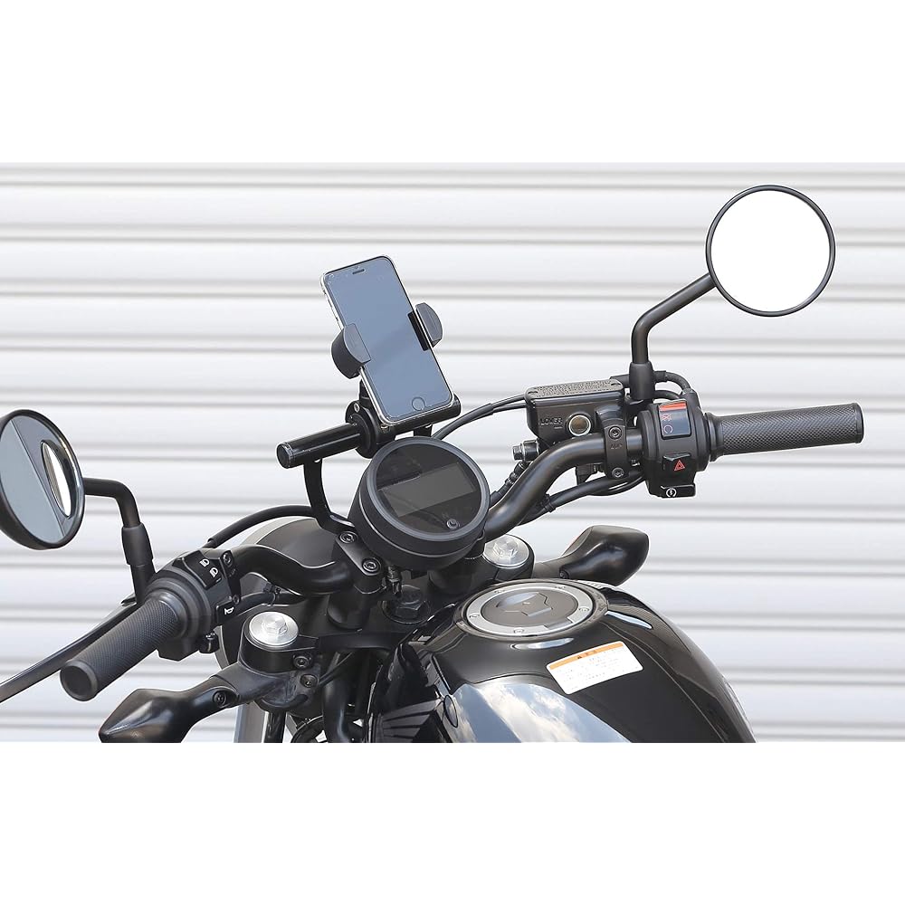 Kijima Bike Stay Handle Mount Stay Rebel 250 Rebel 500 [2020 Rebel 250 Compatible] Black HONDA 204-0695