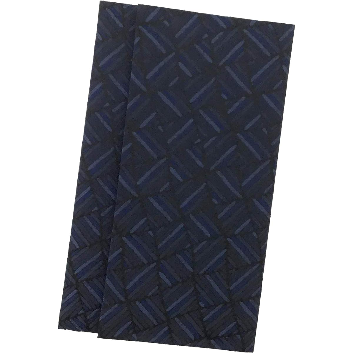 Taiko Sangyo Fukusa for Congratulations and Condolences, Navy Blue, 12 x 20 cm, Pure Silk Nishijin Ori, Wobbly Lattice, Made in Japan 149-10