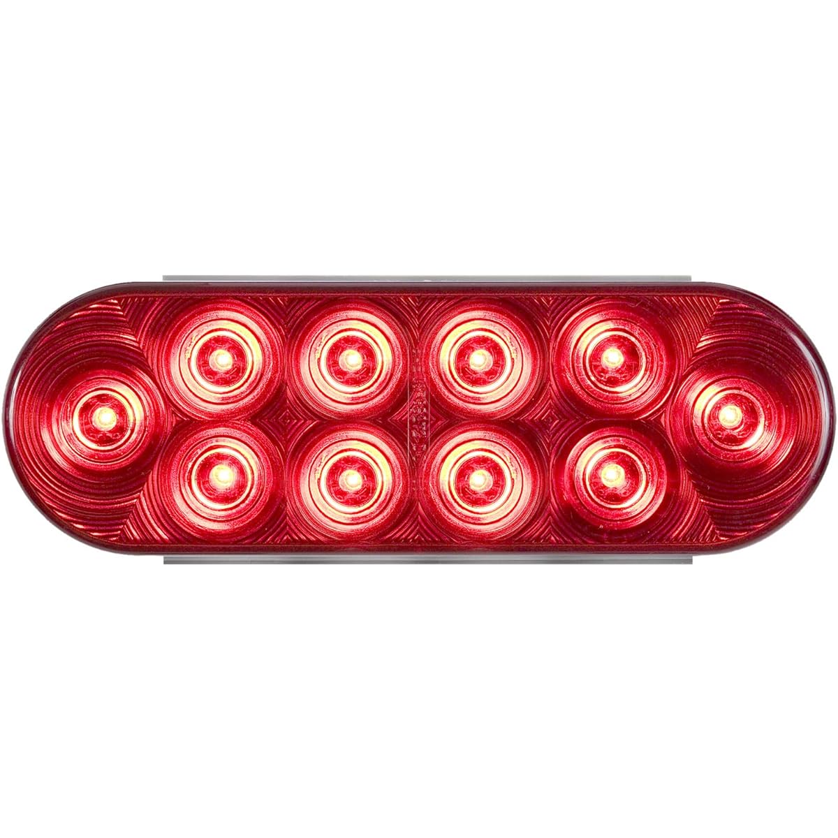 OPTRONICS 6 inch elliptical eyelet mounting Super diode LED light red stop/turn/tail high durability waterproof