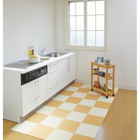 [Made in Japan, Water Repellent, Deodorizing, Washable] Sanko Non-slip Carpet Tile 30 x 30cm Orange 100 Pieces Carpet Type Adsorption Tile Mat Joint Mat KN-52