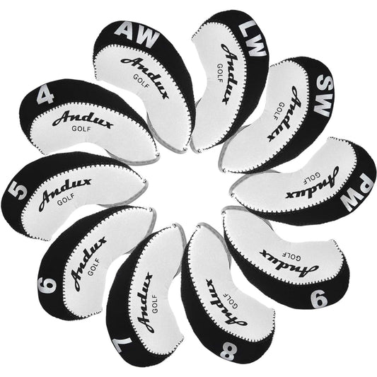 Andux Golf Club Head Cover for Irons Numbered Iron Cover 10 Pieces/Set MT/A