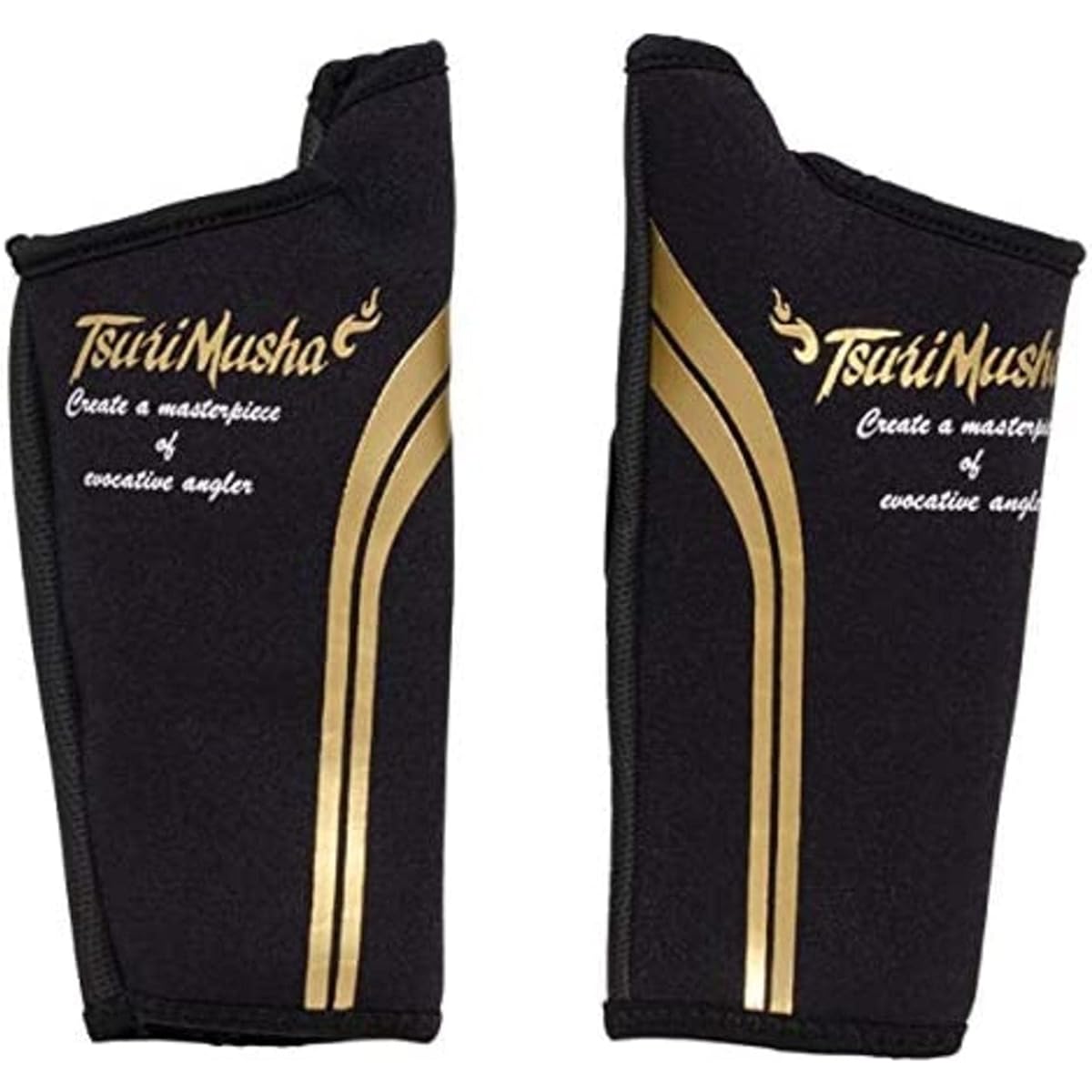 TEAM Tsurimusha Gloves Thumbhole Gloves F Black 43143