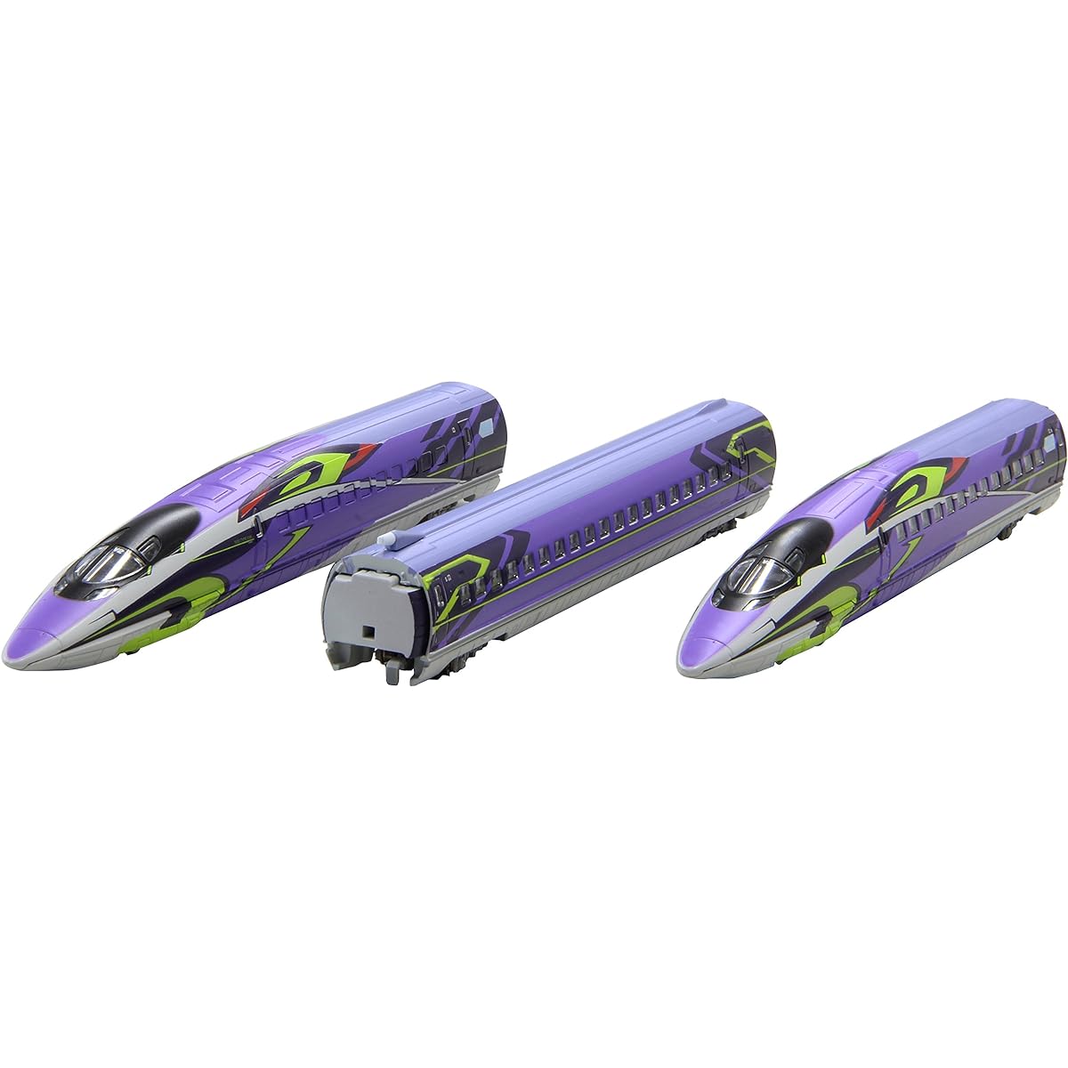 Rokuhan Z Gauge T013-4 Shinkansen Evangelion Project 500TYPE EVA 3-Car Basic Set