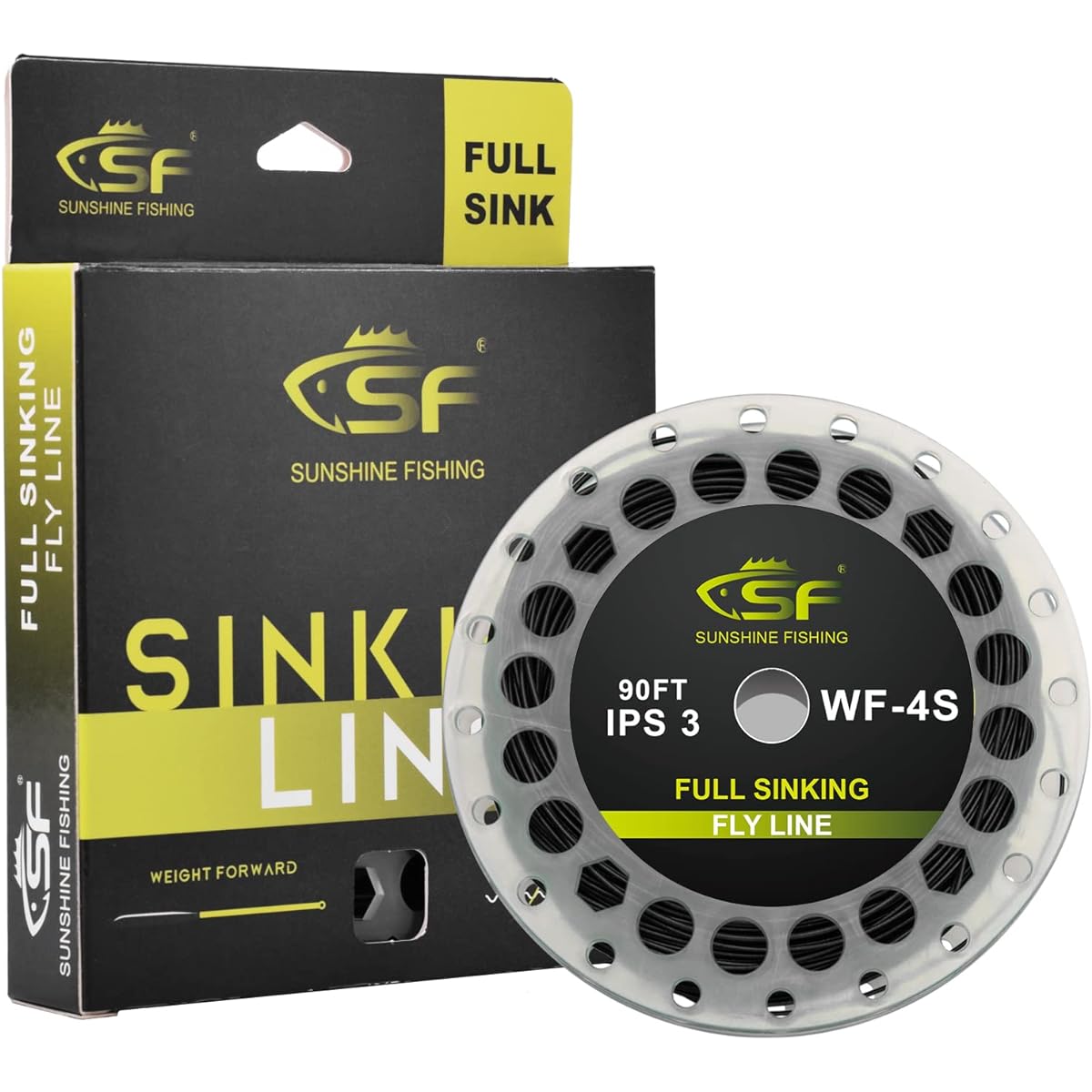 SF Full Sinking Line Fly Fishing Line Weight Forward Taper Fly Line WF4/5/6/7/8/9 90FT (approx. 27m) IPS3/IPS5