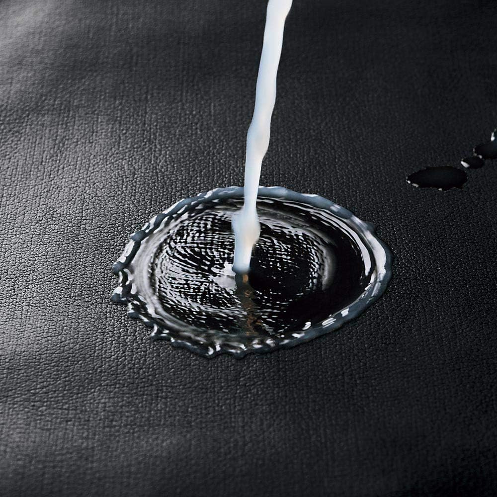 BONFORM Seat Cover, Grand Leather, Light/Normal Car, 2 Front Pieces, Back Full Cover, Front-2 Black 4364-54BK