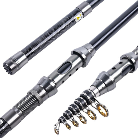 Goture Compact Rod for Beginners/Children Ending: 43cm Ultra Light Throwing Rod Slight Throw RIGEL Series (2.1m, Silver)