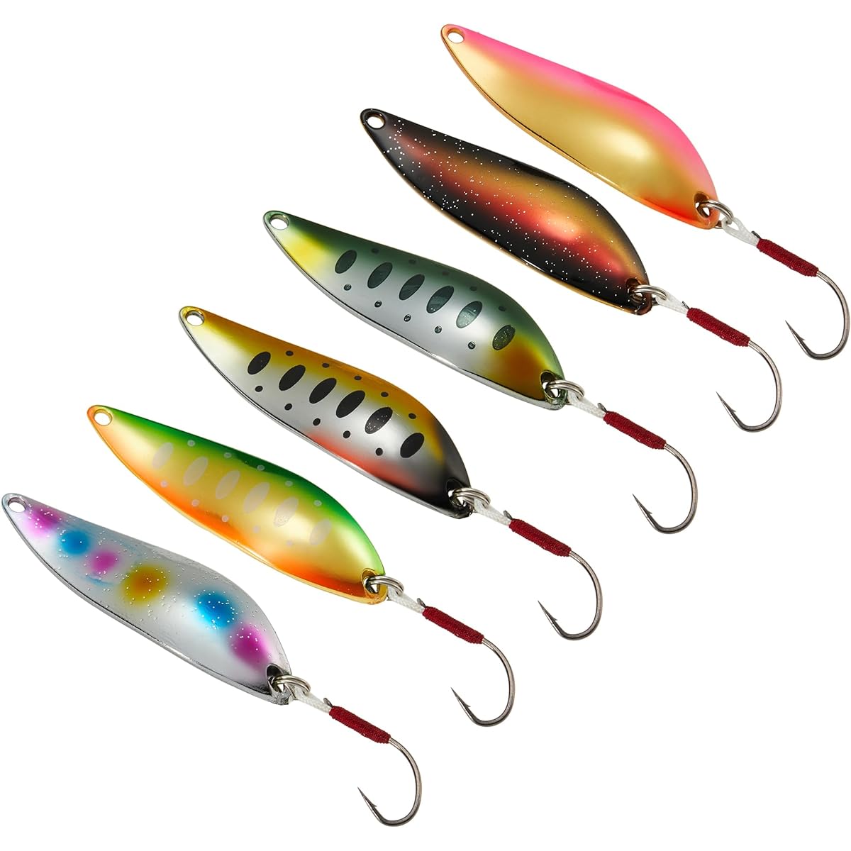 REEF DREAM Spoon Trout Thickness 5g 9g 14g Mountain Stream Lure Trout Spoon Salmon Salmon Char Yamame Mainstream Plated Grouper Barracuda Salt Compatible