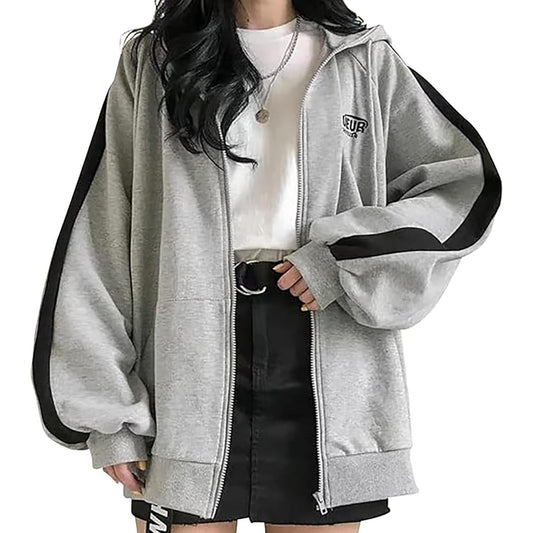 [Airby] Hoodie, Thin Outerwear, Big Size, Over Parka, Sweatshirt, Sweatshirt, Sweatshirt, Lined, Women's S~3XL