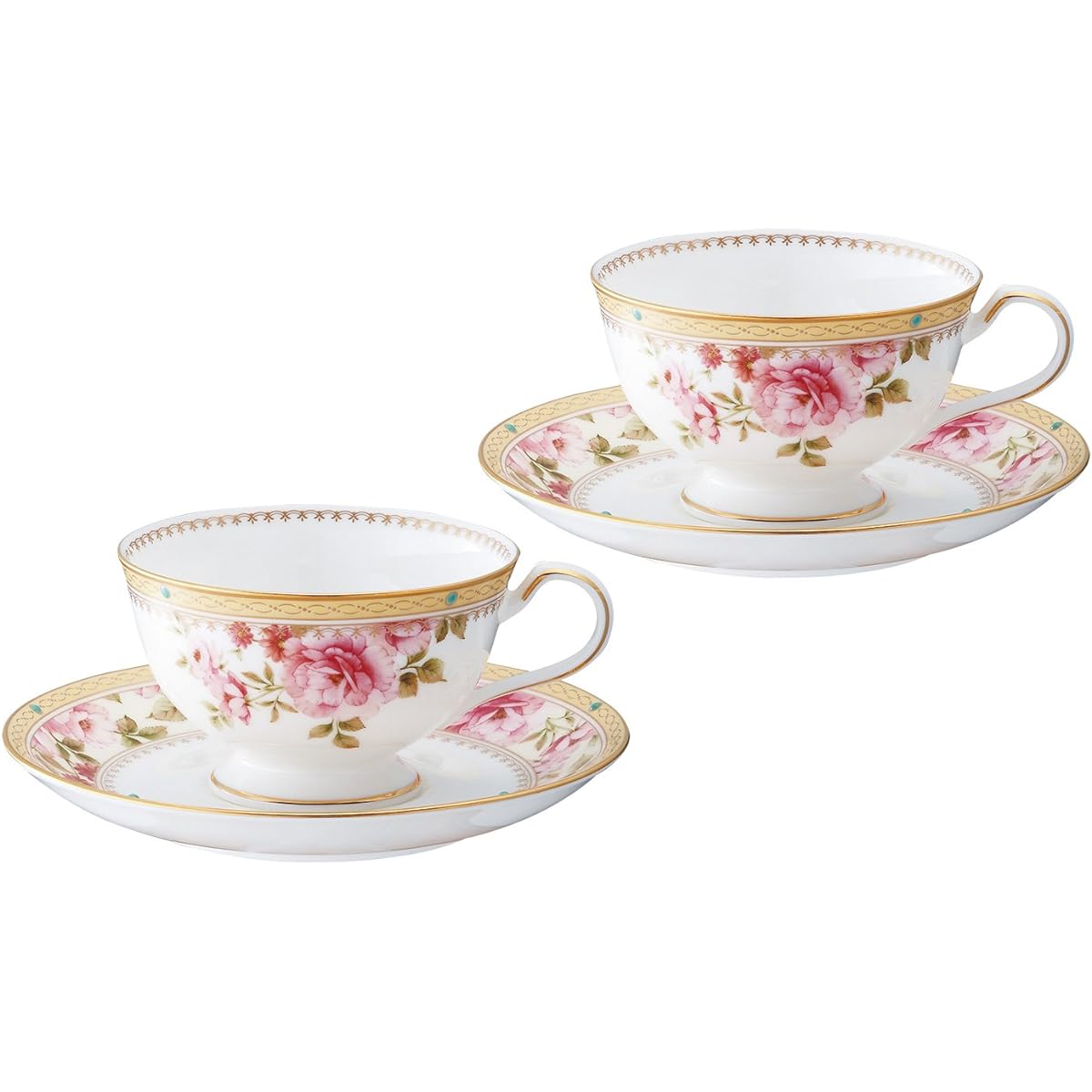 Noritake Cup & Saucer (Pair Set) (Coffee Tea) 190cc Hartford 2 Bone China P97221/4861