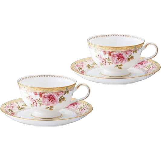 Noritake Cup & Saucer (Pair Set) (Coffee Tea) 190cc Hartford 2 Bone China P97221/4861