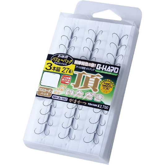 Gamakatsu Triple Hook Value Pack G Hard Top 3 Anchors No. 7.5 / Harris: No. 1.2 27 Pairs 60058