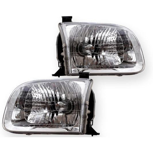 2001-2004 Toyota Sequoia & 2004 Tandra Pickup Truck (SR5 Crew/Double/Extended Cab 4 Door Model) Headlight Head Lamp Head Light Light Set Right Sales and Left Driver seat side (2001 01 2002 02 2003 2004)
