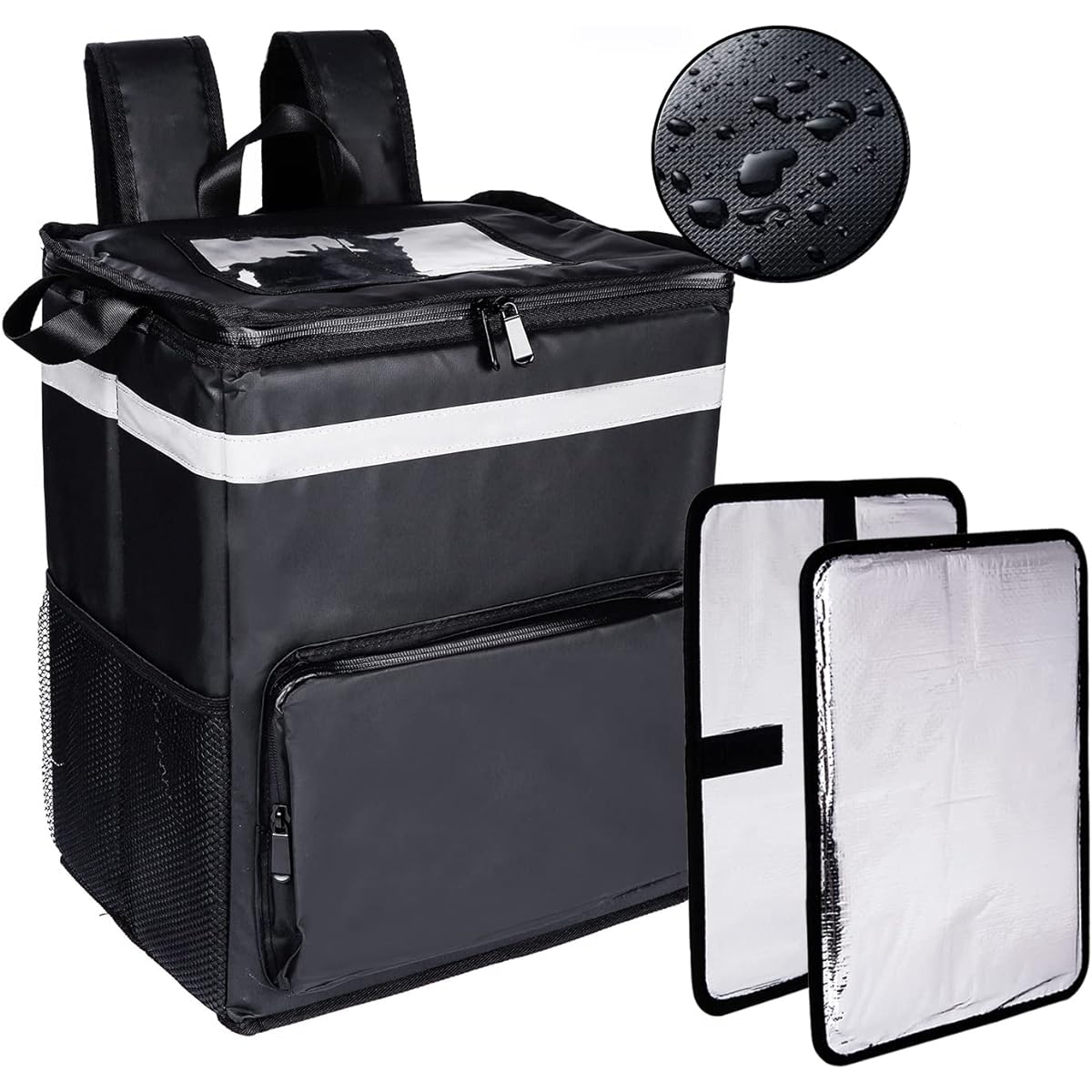 Yushang Waterproof Delivery Bag Delivery Bag [Includes 2 Dividers] for Uber Delivery Cold/Heat
