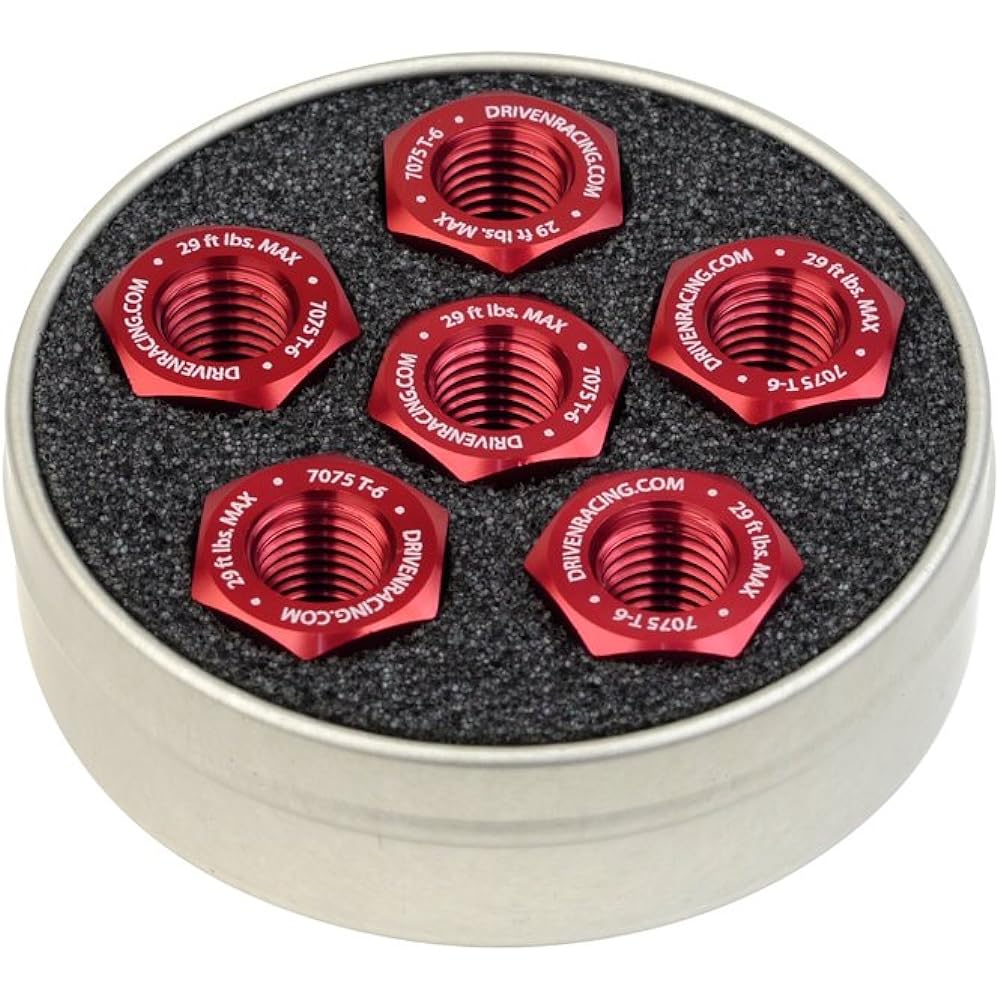 DRIVEN RACING DSN RD Red M10 X 1.25mm Thread pitch special