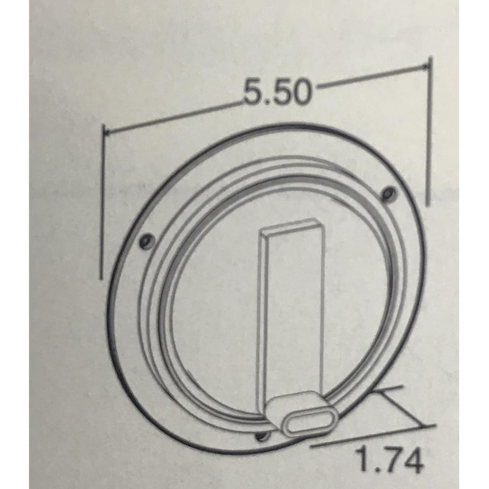 TRUCK-LITE 44322R LED Lamp Super 44 Red Round Stop/Turn/Tail 6 Diode Pattern