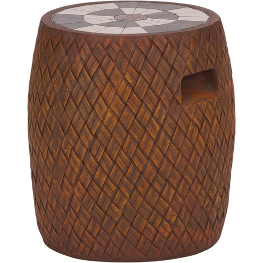 Takeda Corporation [Stool/Garden/Palm Style] Brown 34 x 34 x 39cm Palm Style Resin Stool PRS-38