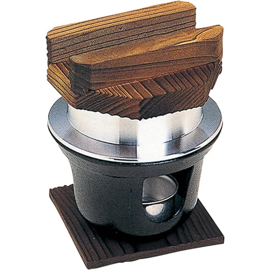 Tonamishouten Mini Rice Pot, Three Hole Stove Set, 0.5 Cups, Made in Japan, Black 33224, Outdoor, Camping, Open Fire OK, Repaintable