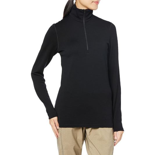 [Ice Breaker] Long Sleeve Cut and Sew Women's 260 Tech Long Sleeve Half Zip IXW26222 Merino Wool Humidity Control Temperature Controlling Deodorizing Effect