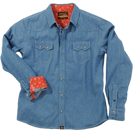 Henly Begins Daytona NHB1502 Denim Shirt Light Blue M 93151