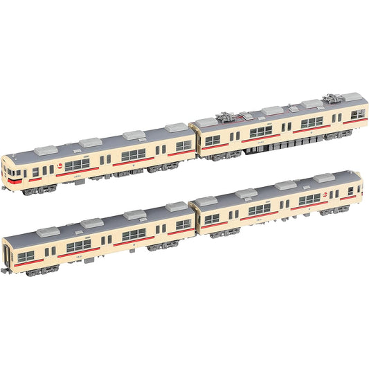 Micro Ace N Gauge Sanyo Electric Railway 3050 Series Steel Car New Paint Old Symbol 4-Car Set A8881 Railway Model Train