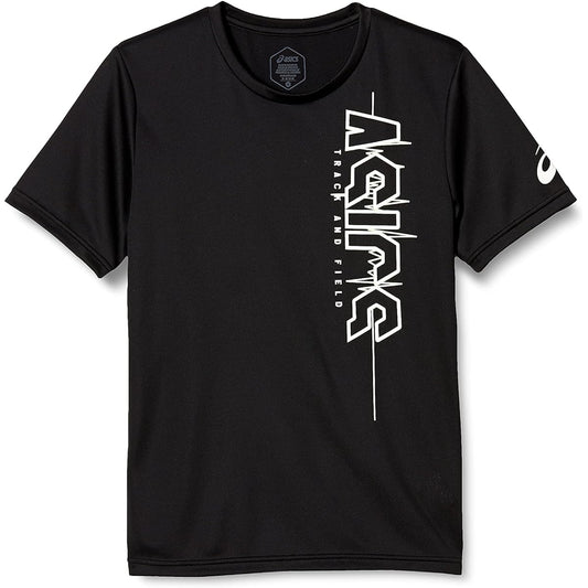 [ASICS] Track and Field Wear Printed Short Sleeve Shirt Junior Size Available 2091A449 Men's