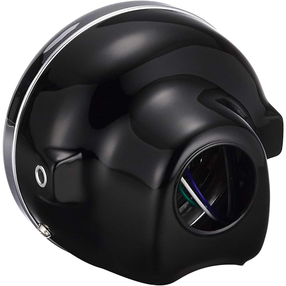 KITACO Multi-Reflector Headlight ASSY (φ130) Monkey/Gorilla Black 800-0601000