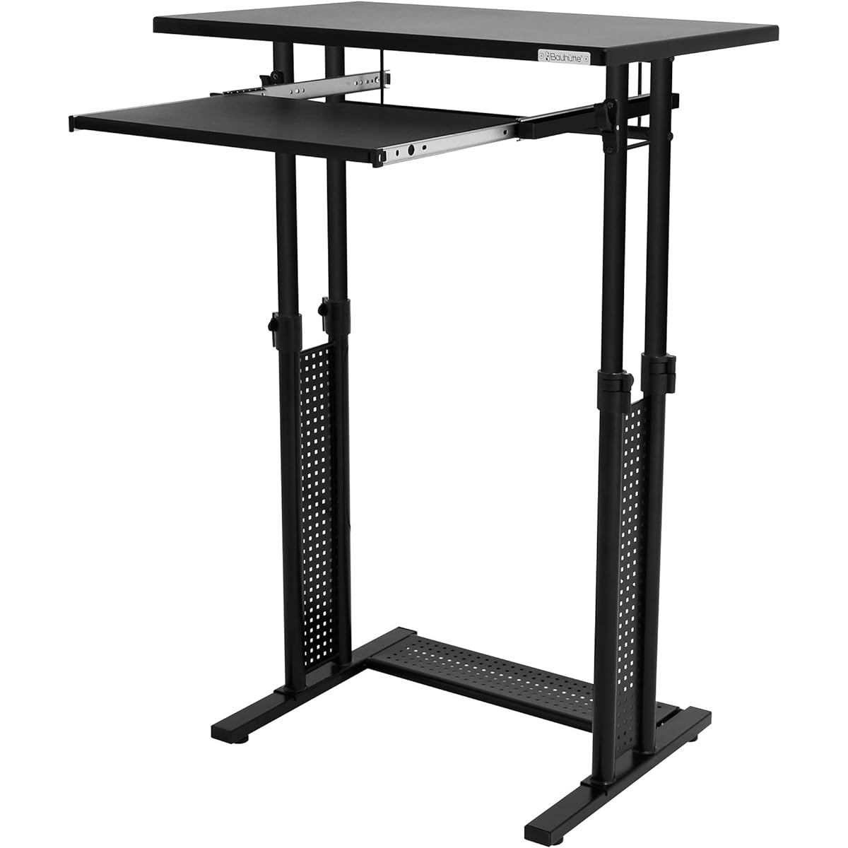 Bauhutte Standing Desk Elevating Type (Width 70 x Depth 45cm) Black BHD-700