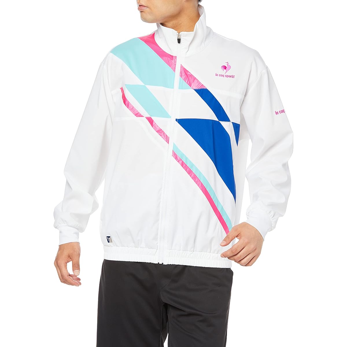 [Le Coq Sportif] Windbreaker Tennis Long Sleeve Sweat Absorbent Quick Drying Stretch Sunscreen UPF30 UV Protection Training Running