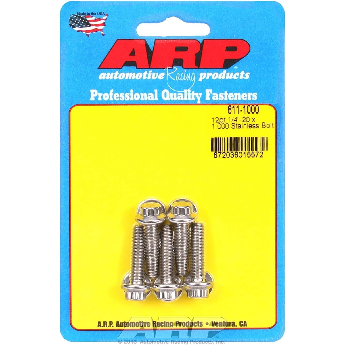 ARP Fastener -12 Point Bolts --0-611-1000 --N