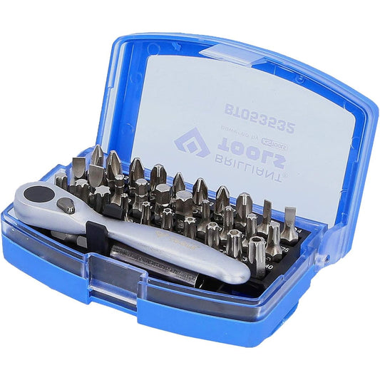 KS Tools Bit Set with Bit Reversal Ratchet 32 Pieces BT053532